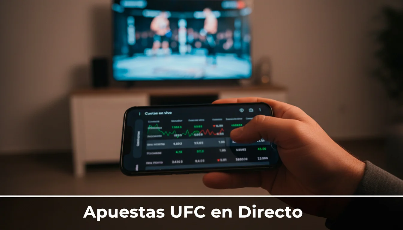 Guía de apuestas UFC en directo y estrategia in-play para MMA en España 2026