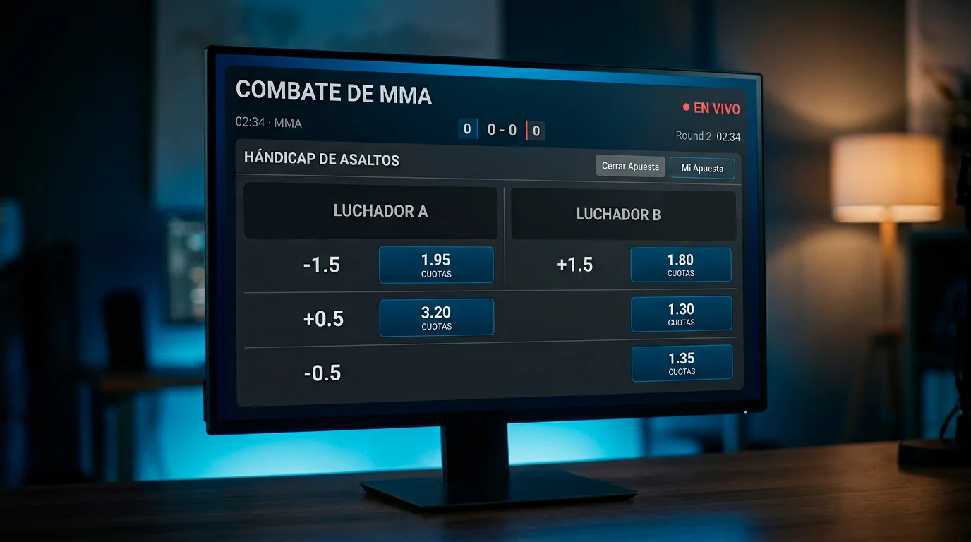 Apuestas UFC hándicap asiático moneyline cuándo usar mercado MMA