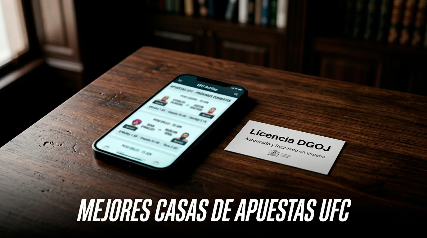 Comparativa de casas de apuestas UFC con licencia DGOJ en España 2026