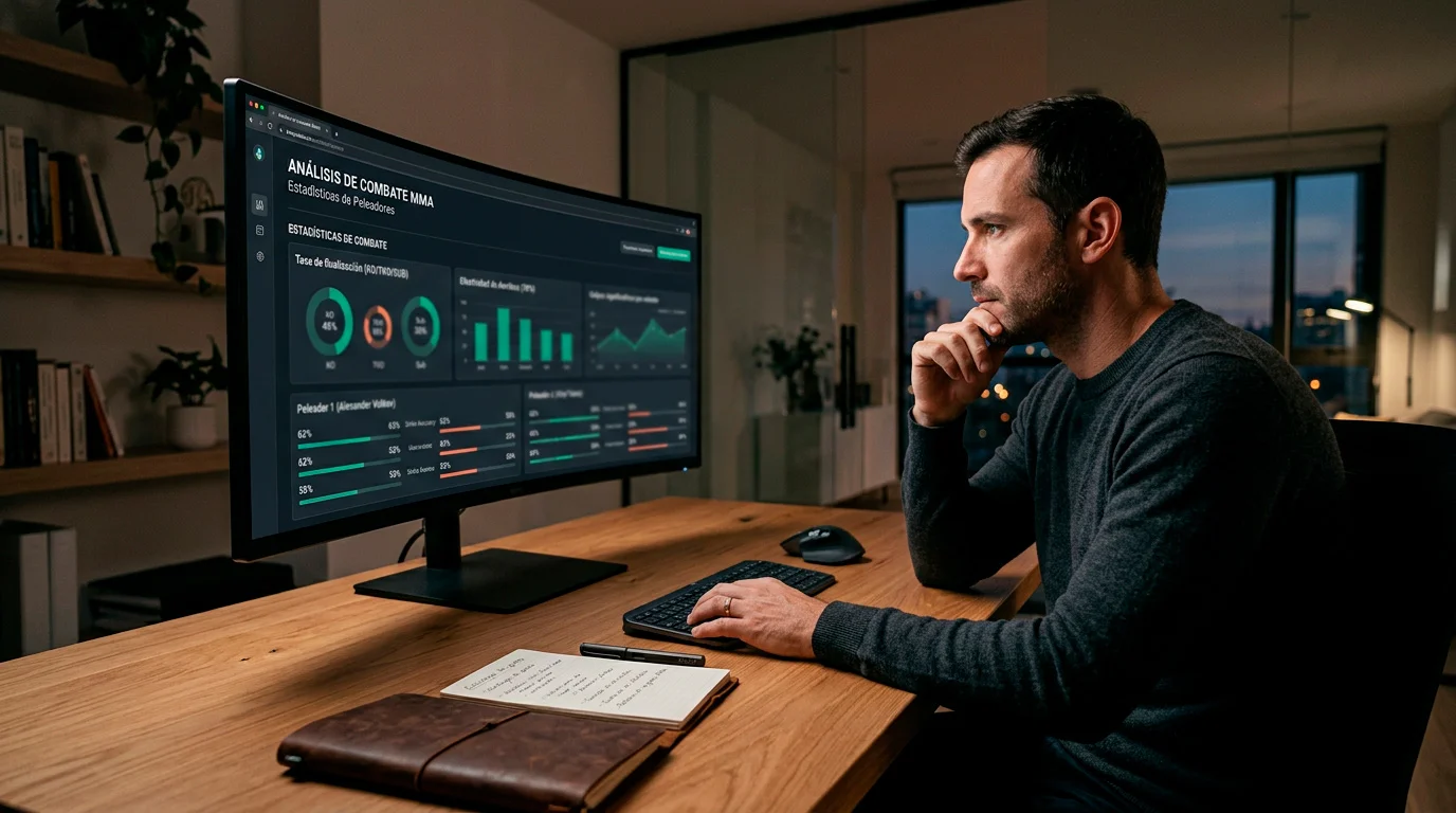 Pronósticos UFC metodología analítica predicciones resultados combate estadísticas